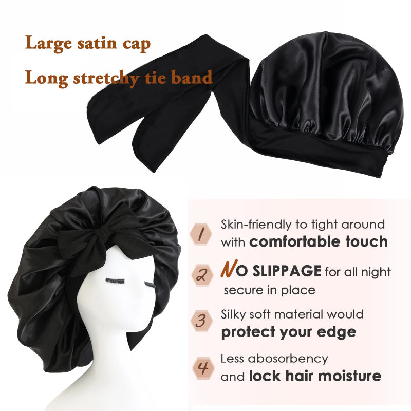 Silky Charm - 100% Mulberry Silk Bonnet